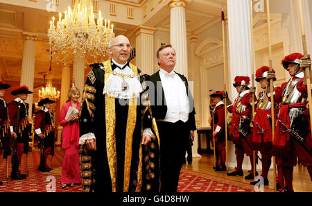 Le maire accueille le dîner annuel des juges de Sa Majesté Banque D'Images