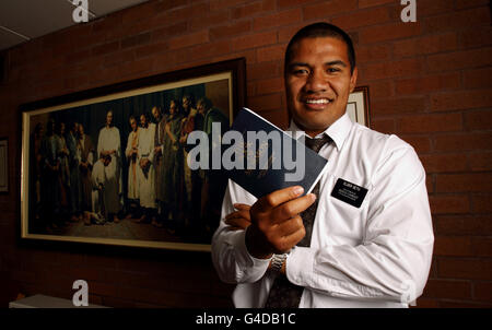 Rugby League - Lagi Setu Feature - Église des Saints des Derniers Jours Banque D'Images