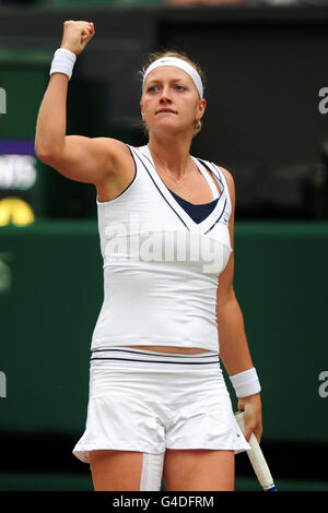 Tennis - Championnats de Wimbledon 2011 - dixième jour - le club de tennis et de croquet de pelouse de toute l'Angleterre. Petra Kvitova, République tchèque Banque D'Images