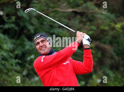 Golf - 2011 Barclays Scottish Open - première journée - Castle Stuart Golf Links.Edoardo Molinari en Italie pendant le premier jour de l'Open d'Écosse de Barclays, à Castle Stuart Golf Links, Inverness. Banque D'Images