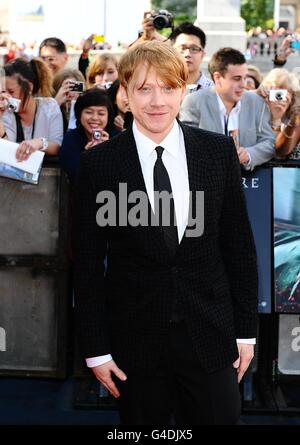 Harry Potter et le Deathly Hallows: Partie 2 UK film Premiere - Londres.Rupert Grint arrivant pour la première mondiale de Harry Potter et des Halles de Deathly : partie 2. Banque D'Images