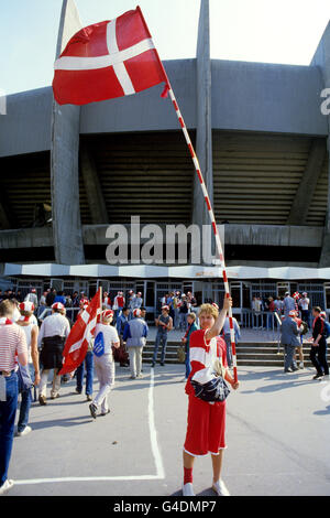 Championnats Européens de football - France 1984 - Groupe 1 - Danemark/France - Parc des Princes Banque D'Images