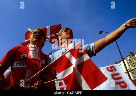 Championnats Européens de football - France 1984 - Danemark Fans Banque D'Images