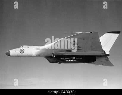 Aviation - Vol d'essai de turboréacteur Olympus - Vulcan Bomber - 1966 Banque D'Images