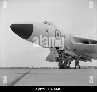 Aviation - bombardier Vulcan Scramble - RAF Scampton, Lincolnshire Banque D'Images
