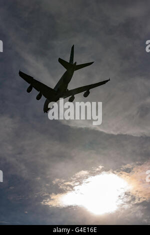 Airbus A380-841 F-WWOW affichant au Farnborough International Airshow Banque D'Images