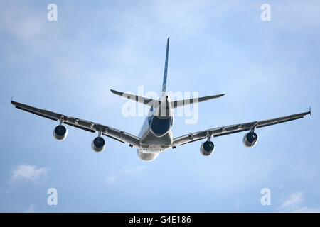 Airbus A380-841 F-WWOW affichant au Farnborough International Airshow Banque D'Images