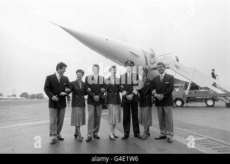 Aviation - British Airways uniforme - l'aéroport de Cannes Banque D'Images