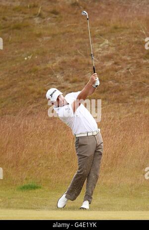 Golf - 2011 Barclays Scottish Open - deuxième jour - Castle Stuart Golf Links.Graeme McDowell en Irlande du Nord pendant le deuxième jour de l'Open d'Écosse de Barclays, à Castle Stuart Golf Links, Inverness. Banque D'Images