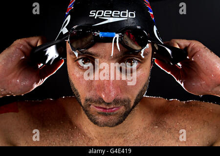 Natation - Journée des médias de l'équipe Go - Stockport grand piscine centrale Banque D'Images