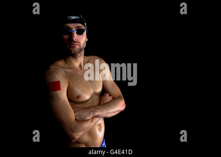 Natation - Journée des médias de l'équipe Go - Stockport grand piscine centrale Banque D'Images