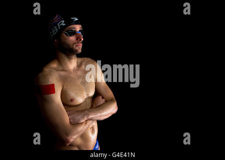 Natation - Journée des médias de l'équipe Go - Stockport grand piscine centrale Banque D'Images