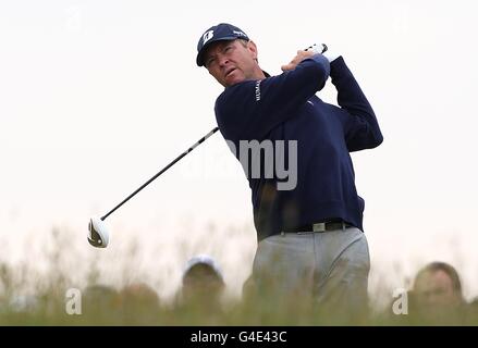 Golf - le championnat ouvert 2011 - jour 1 - Royal St George's. Davis Love III aux États-Unis Banque D'Images