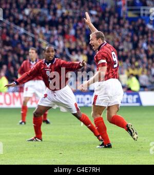 L'ANGLETERRE DE FOOTBALL / Suède / 128182 Banque D'Images