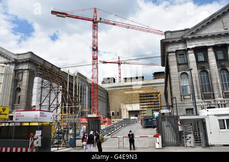 Site de construction Musée Pergamon Pergamum à 'Museum Island' Berlin Allemagne Banque D'Images