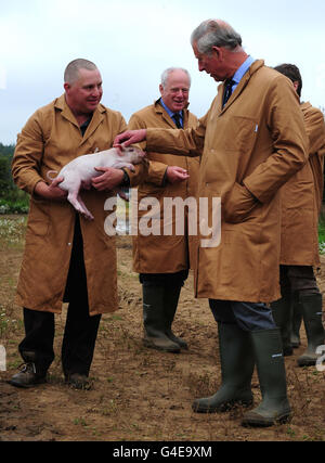 Le prince Charles rend visite à Norfolk Banque D'Images