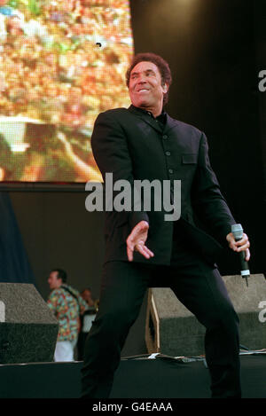 TOM JONES - FM PARTY IN THE PARK CONCERT - HYDE PARK Banque D'Images