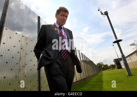 Le secrétaire du Cabinet du juge Kenny MacAskill lors d'une visite au député de Cornton Vale à Stirling. Banque D'Images