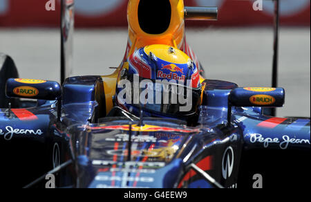 Courses automobiles - Championnat du monde de Formule 1 - Grand Prix de Monaco - Journée de pratique - Monaco.Mark Webber de Red Bull Racing lors de la session de pratique du Grand Prix de Monaco, Monte Carlo. Banque D'Images