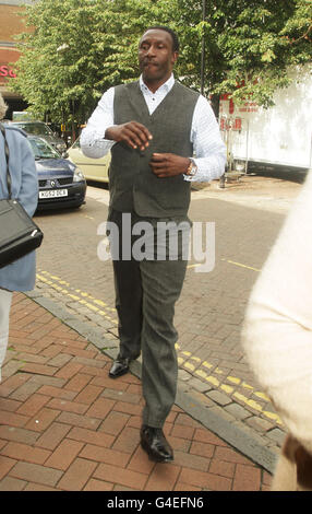 Linford Christie trial Banque D'Images