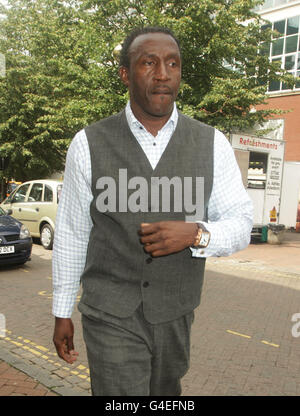 Linford Christie trial Banque D'Images