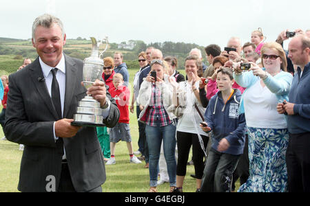 Golf - Darren Clarke Conférence de Presse - le Club de golf Royal Portrush Banque D'Images