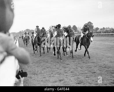 Les courses de chevaux - Jubilee Handicap - Kempton Park Racecourse Banque D'Images