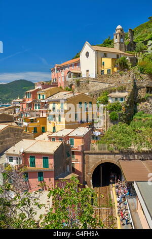 Vernazza, Cinque Terre, ligurie, italie Banque D'Images