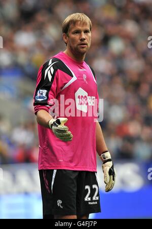 Football - Barclays Premier League - Bolton Wanderers / Manchester City - Reebok Stadium. Jussi Jaaskelainen, gardien de but de Bolton Wanderers Banque D'Images