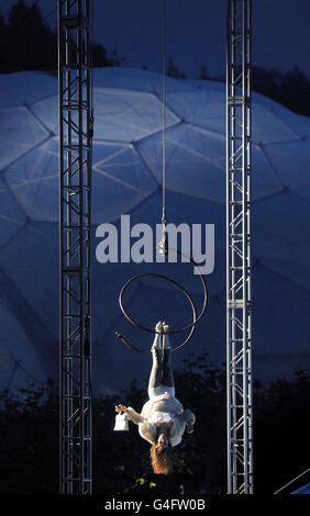 Eden Project's saison 10e anniversaire Banque D'Images