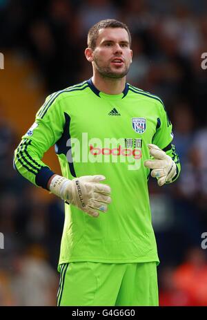 Football - Barclays Premier League - West Bromwich Albion / Manchester United - The Hawthorns. Le gardien de but de West Bromwich Albion Ben Foster Banque D'Images