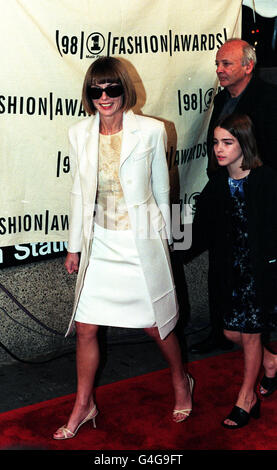 VH1 FASHION AWARDS/Anna Wintour.Anna Wintour, rédactrice en chef du magazine American Vogue, aux VH1 Fashion Awards à New York. Banque D'Images