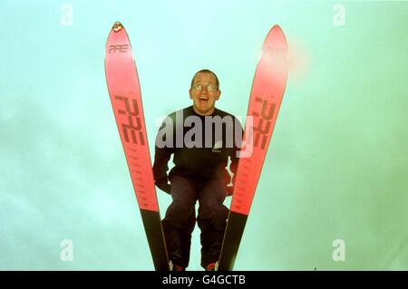 Eddie the Eagle SKI2 Banque D'Images