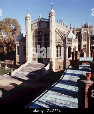 La Chapelle St George du château de Windsor Banque D'Images
