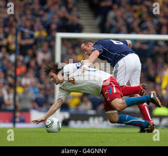 Football - UEFA Euro 2012 - Qualifications - Groupe I - Ecosse / République tchèque - Hampden Park Banque D'Images