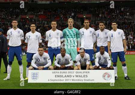 Football - UEFA Euro 2012 - Qualifications - Groupe G - Angleterre v Pays de Galles - Stade de Wembley Banque D'Images