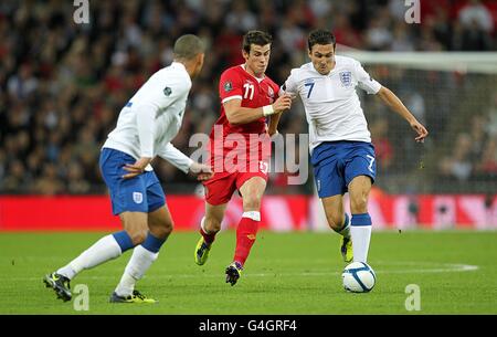 Football - UEFA Euro 2012 - Qualifications - Groupe G - Angleterre v Pays de Galles - Stade de Wembley Banque D'Images