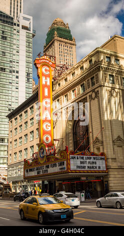 CHICAGO - 22 mars : le célèbre théâtre de Chicago sur State Street le 22 mars 2016 à Chicago, Illinois. Ouvert en 1921, l'outilen Banque D'Images