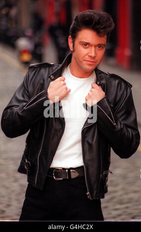 Le chanteur Darren Day, qui prendra le rôle de Danny dans la scène musicale "Grease" au Cambridge Theatre de Londres le 1er mars. Il jouera Danny pendant six mois. Banque D'Images