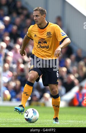 Soccer - Barclays Premier League - Blackburn Rovers / Everton - Ewood Park. Phil Jagielka, Everton Banque D'Images