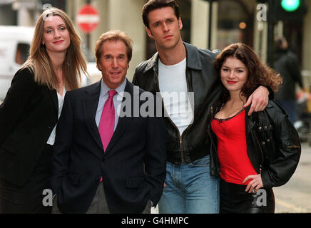 Henry Winkler & Happy Days cast Banque D'Images