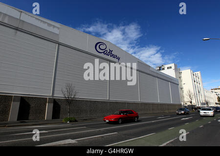 Dunedin Views - Nouvelle-Zélande. Vue générale de l'usine de Cadbury, Nouvelle-Zélande Banque D'Images