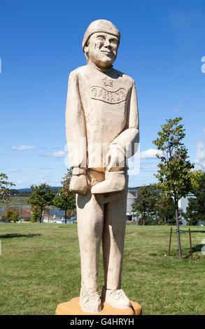 Le parc de sculptures en bois dans la ville de Saint John (Nouveau-Brunswick, Canada). Banque D'Images