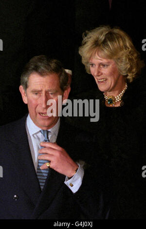 Prince de Galles et Camilla - 50e anniversaire Dîner-dansant - Londres Banque D'Images