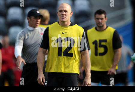 Rugby Union - Rugby World Cup 2011 - Pool B - v Angleterre Roumanie - France - l'exécution des chefs de l'Otago Stadium Banque D'Images