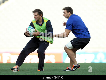 Rugby Union - Coupe du Monde de Rugby 2011 - Nouvelle-Zélande - un pool v France - France Capitaines Exécuter - Eden Parc Banque D'Images