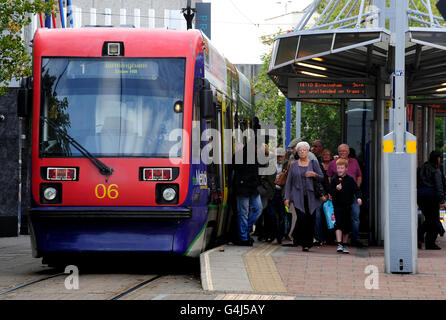 Stock de tram Banque D'Images