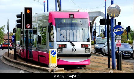 Stock de tram Banque D'Images