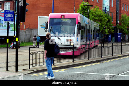 Stock de tram Banque D'Images