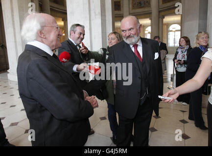 La course à la présidence irlandaise Banque D'Images